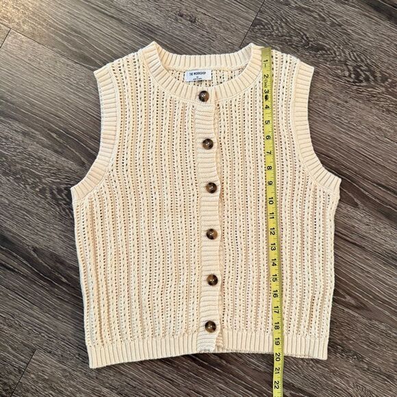 The Workshop Cream Sweater Vest - Picture 4 of 6